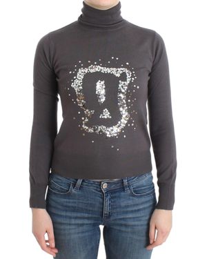 John Galliano Turtleneck Cotton Sweater - Gray
