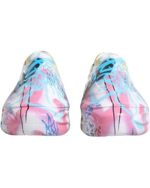 Dolce & Gabbana Graffiti Daymaster Trainers Shoes - Blue