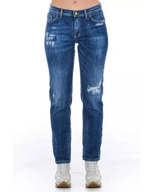 Frankie Morello Cotton Jeans - Blue