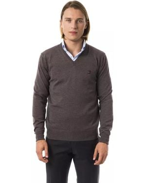 Uominitaliani Merino Wool Sweater - Gray