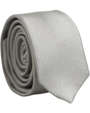 Dolce & Gabbana Textured Silk Adjustable 'Sd Neckmen's Tie - Gray