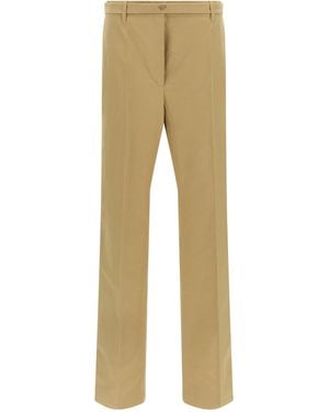 Prada Cotton Casual Pants - Natural