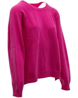 Valentino Garavani Knit Jumper Fuchsia Clothing - Pink
