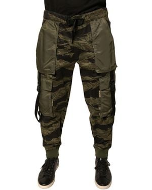 Dolce & Gabbana Cotton Jogger Cargo Trousers - Green