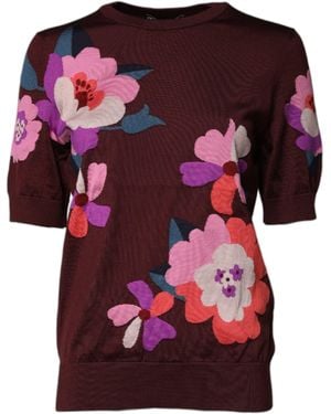 Dolce & Gabbana Round-Neck Knitwear - Red