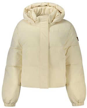 Guess Cream Polyester Jacket - Natural