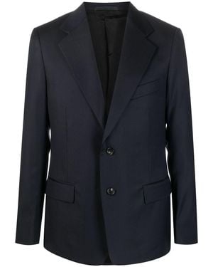 Lanvin Single-Breasted Wool Jacket - Blue
