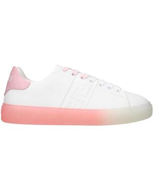 Versace Leather Low Top Sneakers - Pink