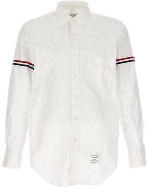 Thom Browne Grosgrain Armband Oxford Shirt - White