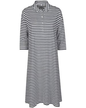 C-ZERO SHIRT Cotton Polo Dress - Blue