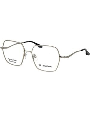 Trussardi Stainless Steel Glasses (Frames) - Metallic