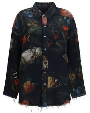 R13 Cotton Shirt - Blue