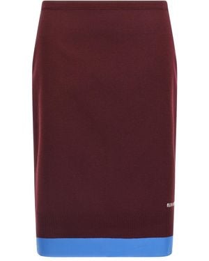 Miu Miu Double Layer Skirt - Purple