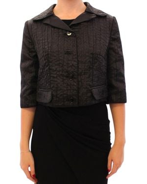 Dolce & Gabbana Short Bolero Shrug Jacket Coat - Black