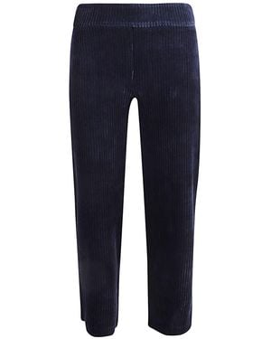 Avenue Montaigne Corduroy Cropped Pants - Blue