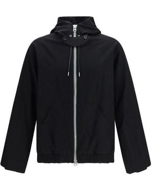 Sacai Wool Oves Aries Full-Length Jacket - Black
