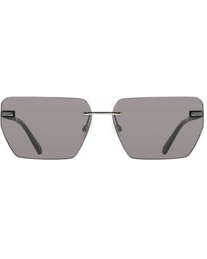 Calvin Klein Argento Metallo Sunglass - Gray