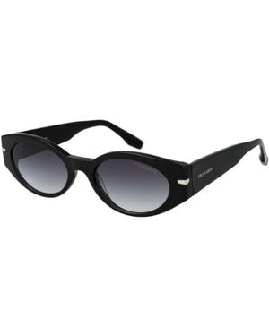 Trussardi Acetate Sunglasses - Black