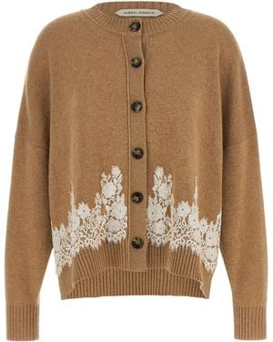 Alberta Ferretti Cashmere Cardigan - Brown