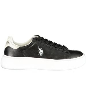 U.S. POLO ASSN. Black Polyurethane 's Sneaker