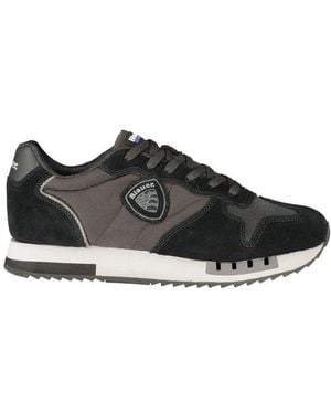 Blauer Polyester Athletic Sneakers - Black