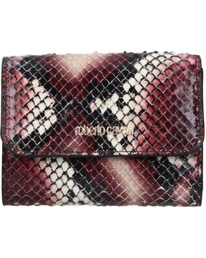 Roberto Cavalli Leather Wallet - Purple