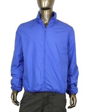 Gucci Techno Polyester Windbreaker Jacket (G 56 Us 46) - Blue