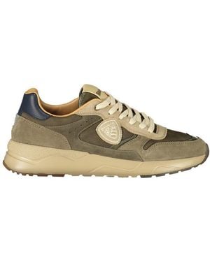 Blauer Polyester Athletic Sneakers - Green