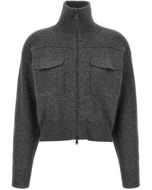 Brunello Cucinelli Cashmere Cardigan - Gray