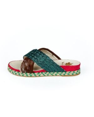 MR & MRS Multicolor Dankalia Sandal - Green