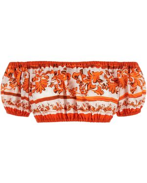 Dolce & Gabbana Cotton Blouse - Orange