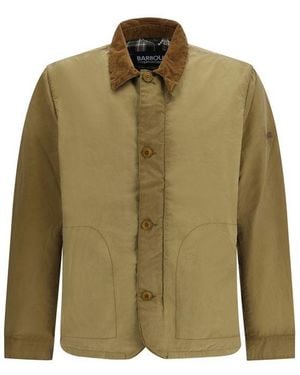 Barbour Beige Cotton Coat - Green