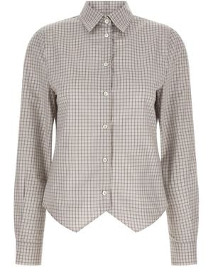 Maison Margiela Cotton Blouse - Gray