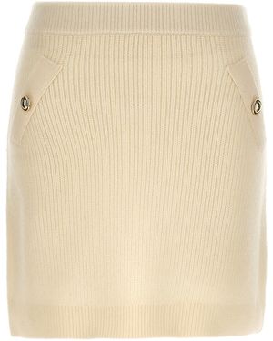 Michael Kors Wool Long Skirt - Natural