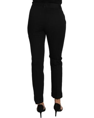 Dolce & Gabbana Dress Cropped Straight Straight Pants - Black