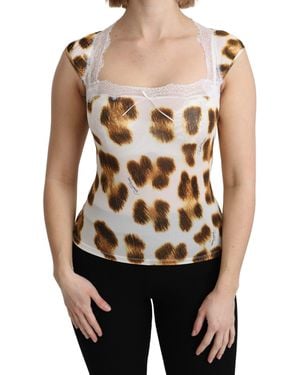 Roberto Cavalli Camisole Underwear Blouse - Blue