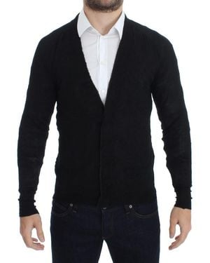 CoSTUME NATIONAL Fine Wool Button Cardigan - Blue