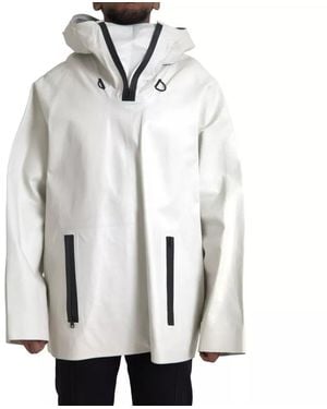 Bottega Veneta Leather Waterproof Jacket Blouson - Grey