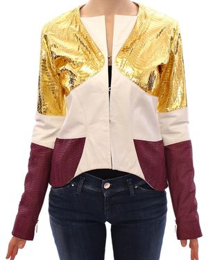 Vladimiro Gioia Leather Jacket - White