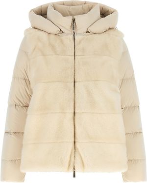 Moorer 'Morzine' 2-In-1 Down Jacket - Natural