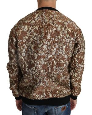 Dolce & Gabbana Mambo Jacquard Pineapple Pullover Jumper Polyester Clothing - Brown