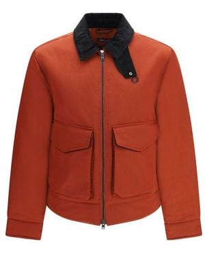 Fred Perry Recycled Polyamide Full-Length Jacket - Red