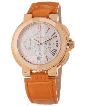 Folli Follie Orange Leather Watch - Metallic