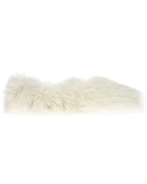 Jil Sander Fur Slippers - Natural