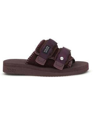 forte_forte Polyester Strap-On Sandals - Brown