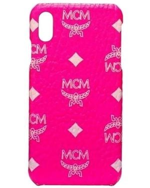 MCM Visetos Iphone Xs Max Cell Phone Case - Pink