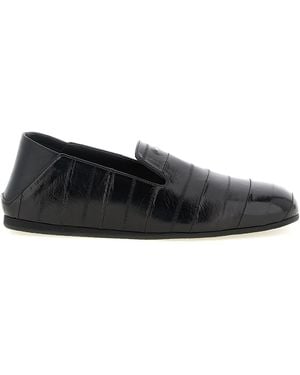 Giuseppe Zanotti Leather Slip-On Loafers - Black