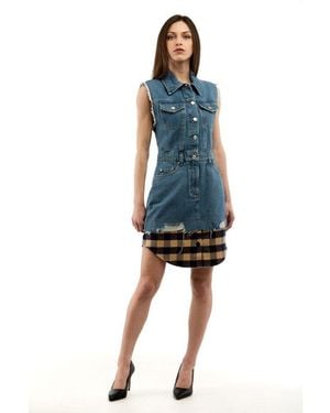 Moschino Cotton Casual Dress - Blue