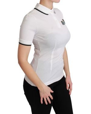 Dolce & Gabbana Cotton Polo Shirt White Tsh4550