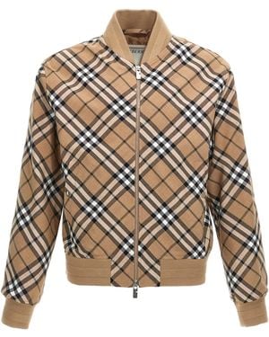 Burberry Polyester Bomber - Gray